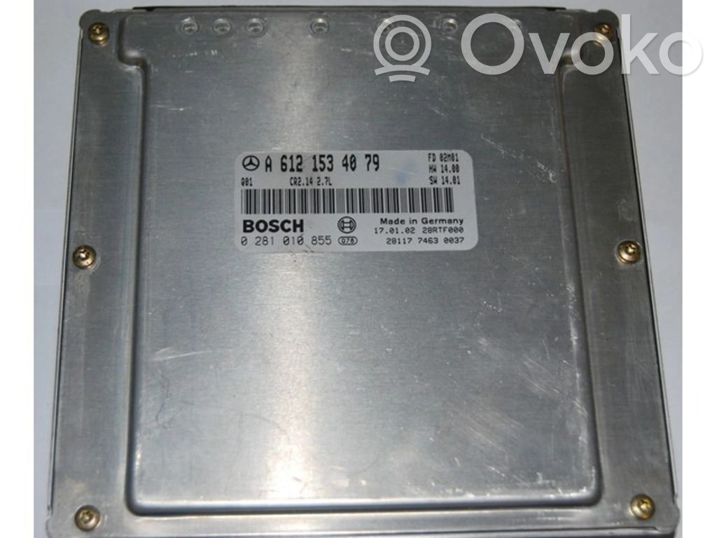 Engine control unit/module ECU   A6121534079,0281010855