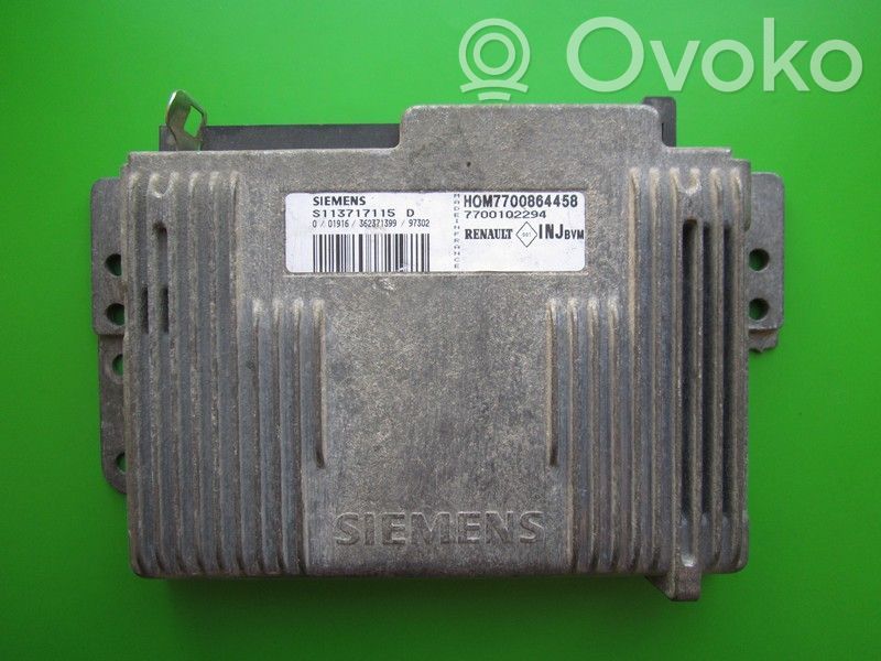 Engine control unit/module ECU   7700102294,S113717115D