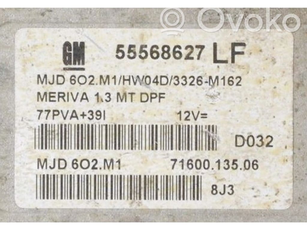 Opel Meriva A Engine control unit/module ECU 