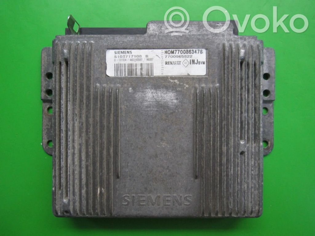 Engine control unit/module ECU   7700865822,S103717108B