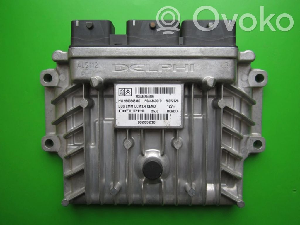 Engine control unit/module ECU   9663556280,28072728