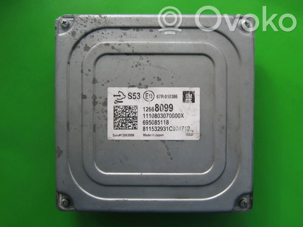 Opel Astra K Unité de commande, module ECU de moteur 
