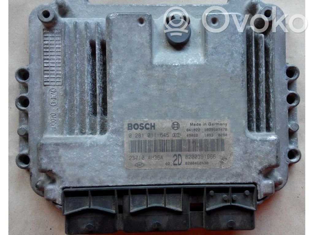 Engine control unit/module ECU   23710AW36A,0281011645