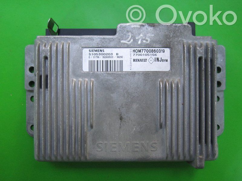 Engine control unit/module ECU   7700105156,S105300203B