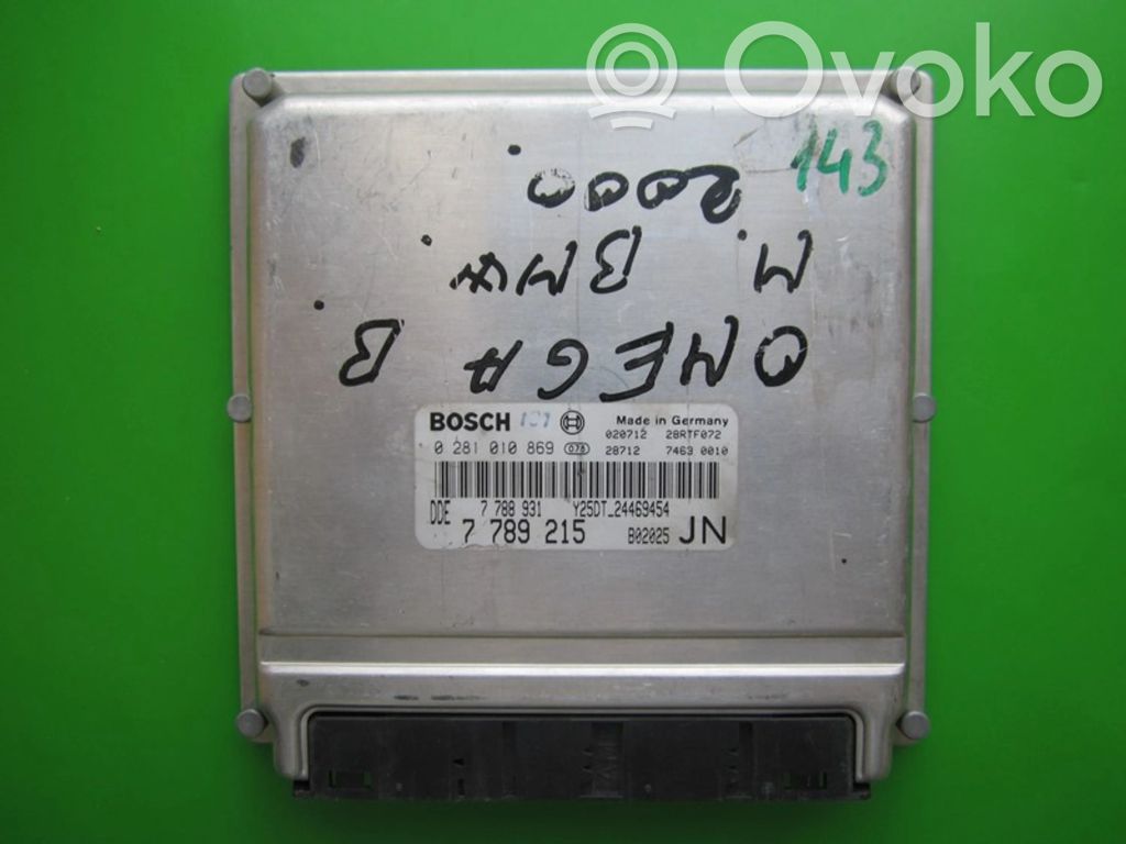 Engine control unit/module ECU   7789215,0281010869