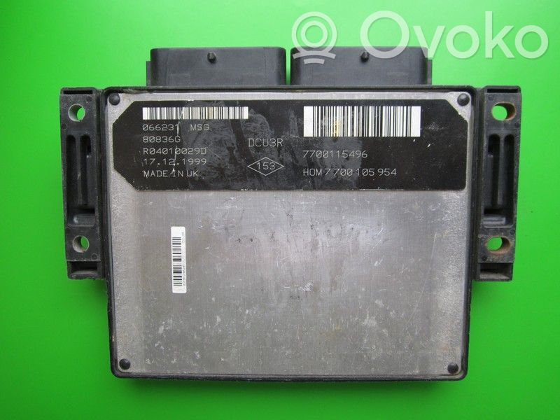 Engine control unit/module ECU   7700115496,HOM7700105954