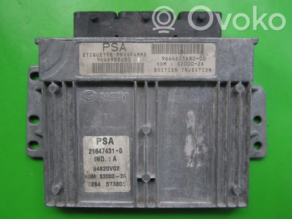 Peugeot 206 Galios (ECU) modulis 