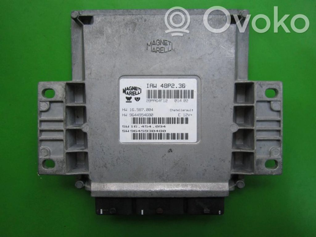 Peugeot 307 Unité de commande, module ECU de moteur 