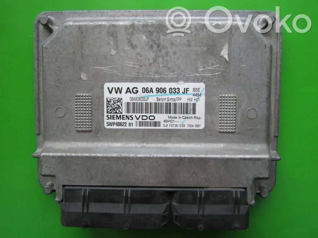 Komputer / Sterownik ECU silnika   06A906033JF,5WP40622