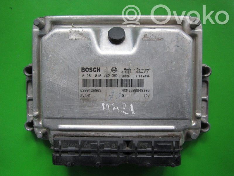 Engine control unit/module ECU   8200126983,0281010442