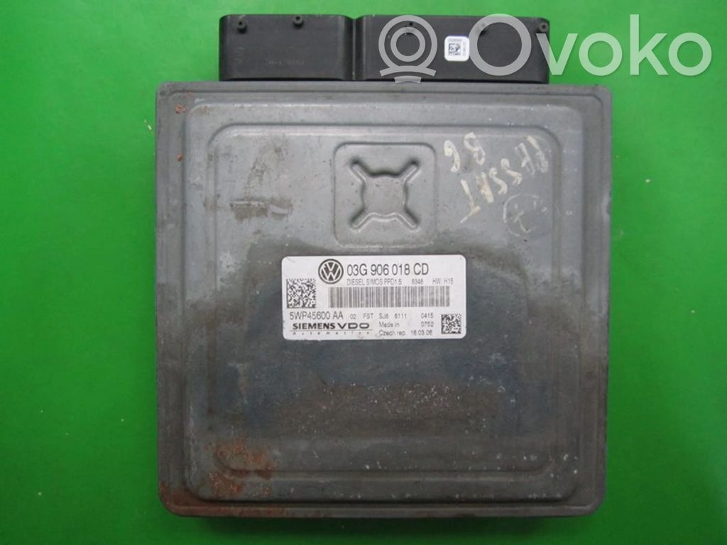 Volkswagen PASSAT B6 Centralina/modulo motore ECU 