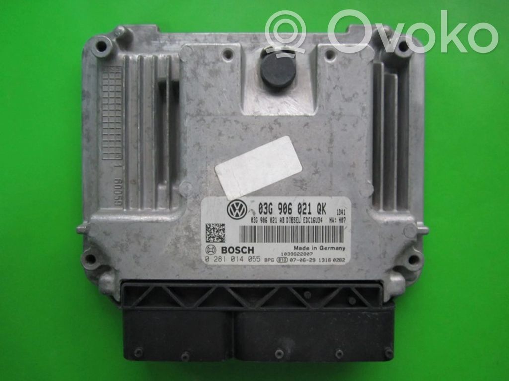 Engine control unit/module ECU   03G906021QK,0281014055