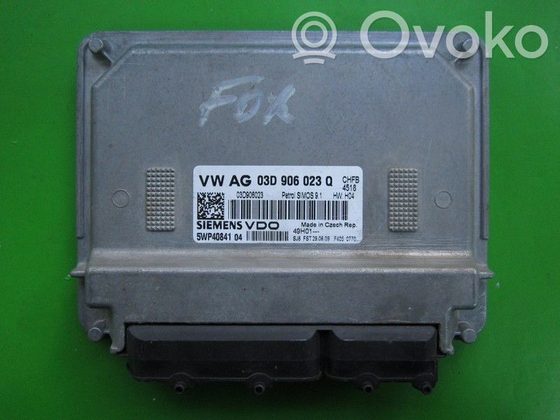 Engine control unit/module ECU   03D906023Q,5WP40841