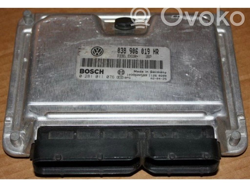 Engine control unit/module ECU   038906019HR,0281011076