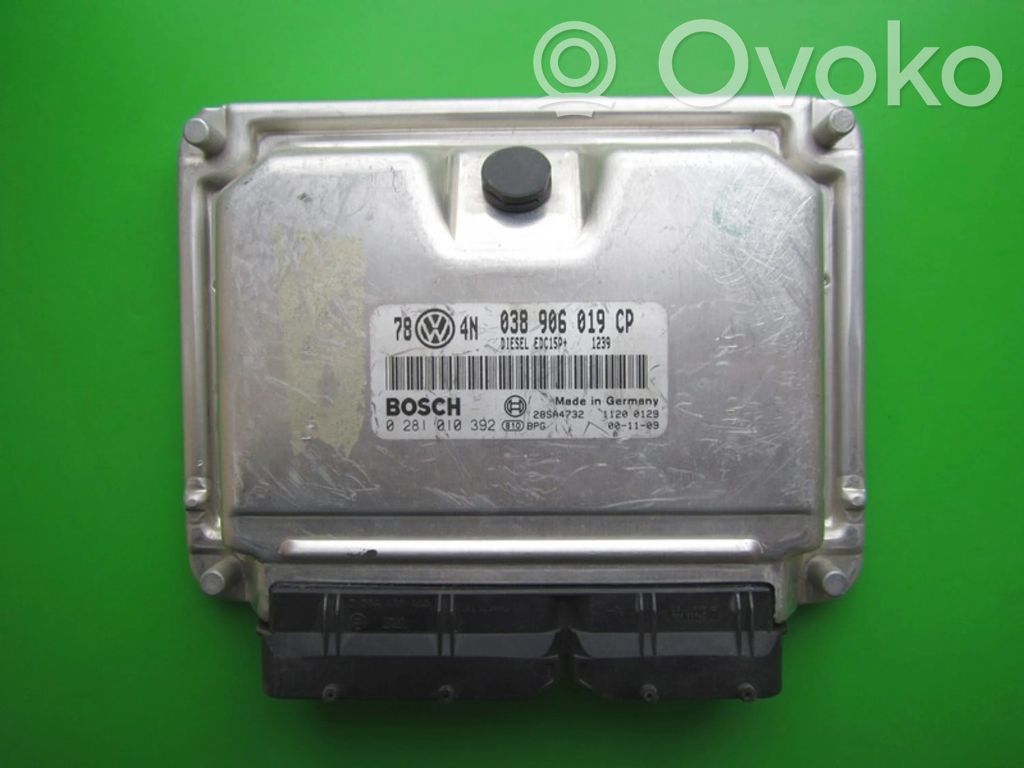 Engine control unit/module ECU   038906019CP,0281010392