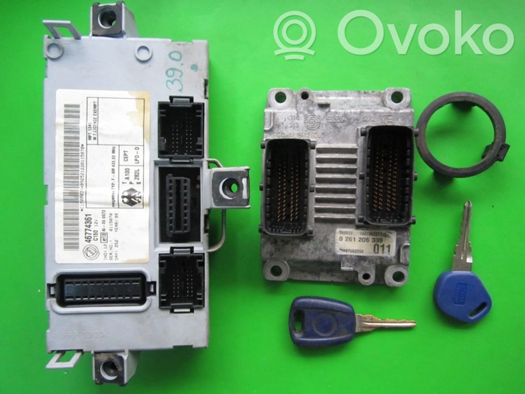 Fiat Punto (188) Kit centralina motore ECU e serratura 