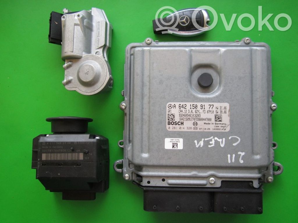 Mercedes-Benz E W211 Engine ECU kit and lock set 