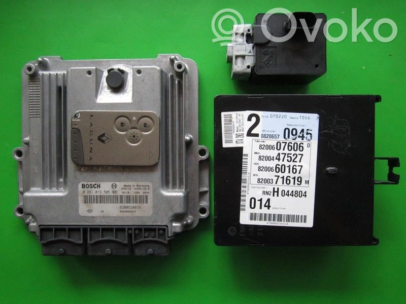 Renault Trafic II (X83) Engine ECU kit and lock set 