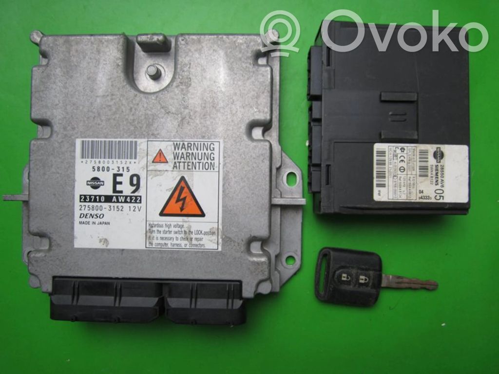Nissan Primera Engine ECU kit and lock set 