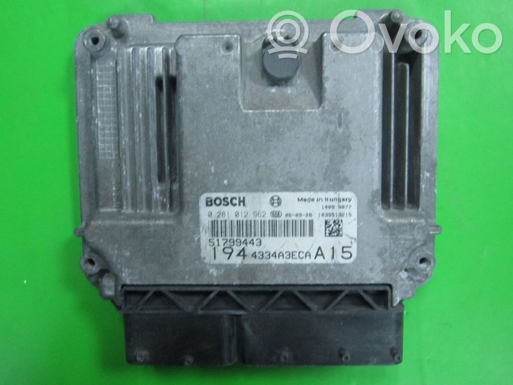 Engine control unit/module ECU   51799443,0281012962