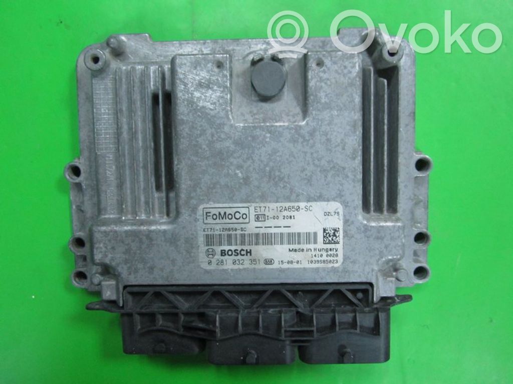 Ford Transit Custom Unidad de control/módulo ECU del motor 