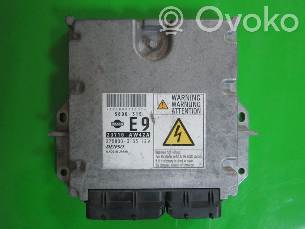 Engine control unit/module ECU   23710AW42A,2758003153