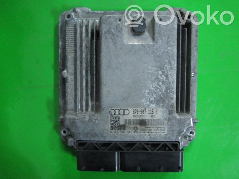 Engine control unit/module ECU   8P0907115K,0261S02341