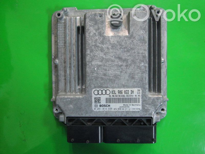 Engine control unit/module ECU   03L906022DH,0281014698