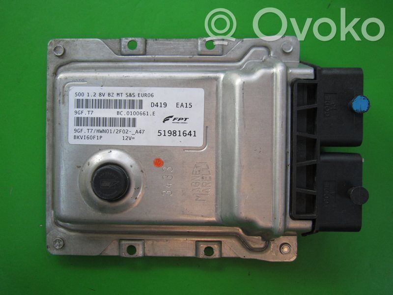 Engine control unit/module ECU   51981641,BC0100661E
