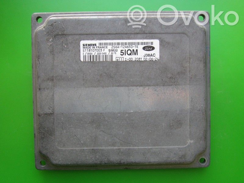 Engine control unit/module ECU   2S6A12A650TE,S11807003F