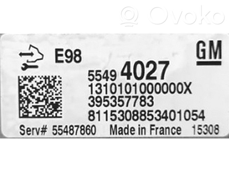 Opel Astra K Engine control unit/module ECU 