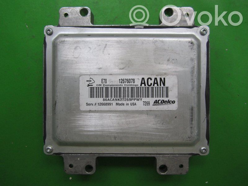 Engine control unit/module ECU   12676078,ACAN