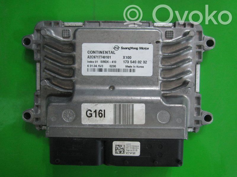SsangYong Tivoli Engine control unit/module ECU 