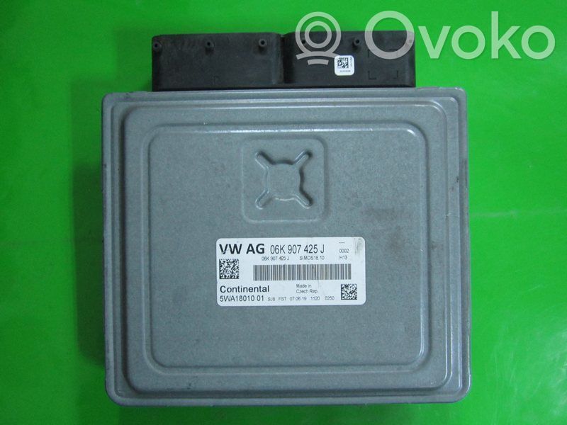 Engine control unit/module ECU   06K907425J,5WA18010