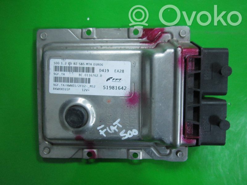 Engine control unit/module ECU   51981642,BC0116762D