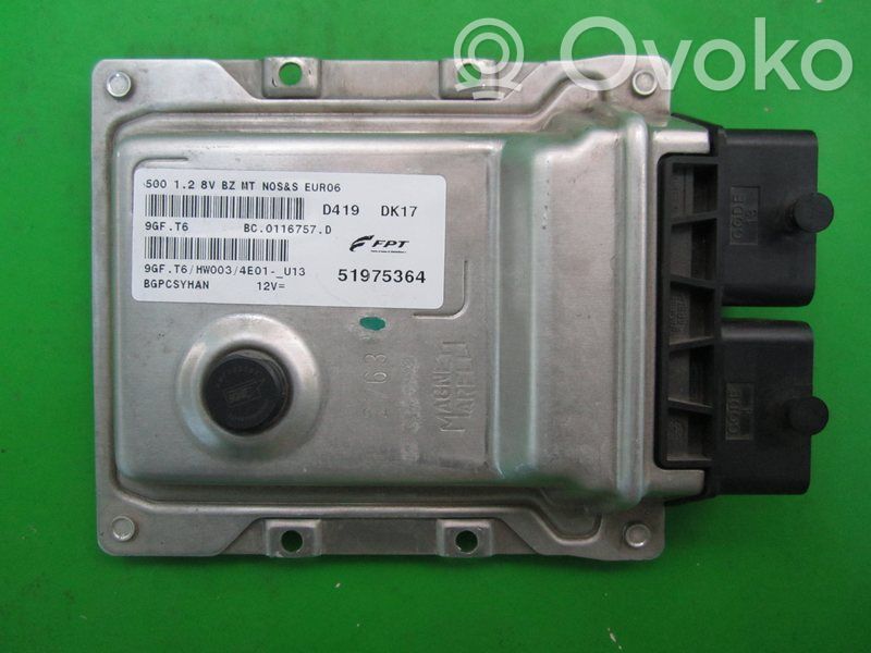 Fiat 500 Engine control unit/module ECU 
