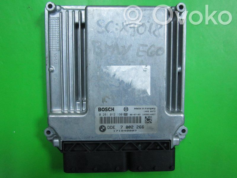 BMW 5 E60 E61 Centralina/modulo motore ECU 