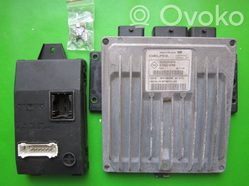 Engine ECU kit and lock set   8200412768,R0410B026C
