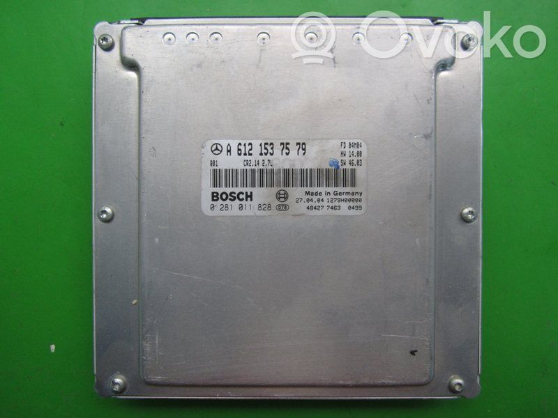 Mercedes-Benz C W203 Unité de commande, module ECU de moteur 