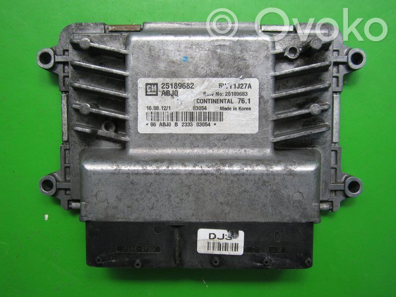Engine control unit/module ECU   25189682,5WY1J27A