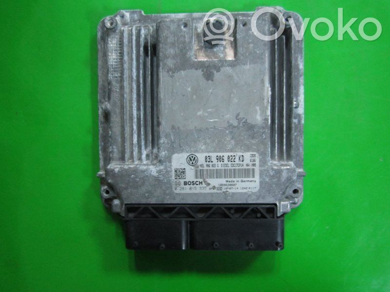 Engine control unit/module ECU   03L906022KD,0281015335