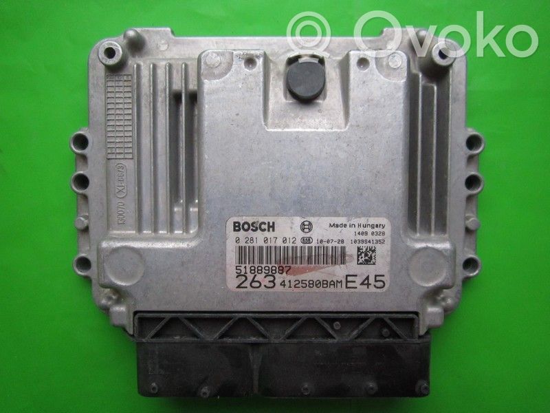Fiat Doblo Komputer / Sterownik ECU silnika 
