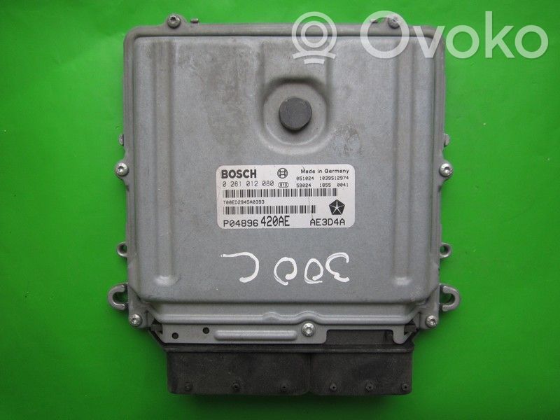 Engine control unit/module ECU   P04896420AE,0281012080