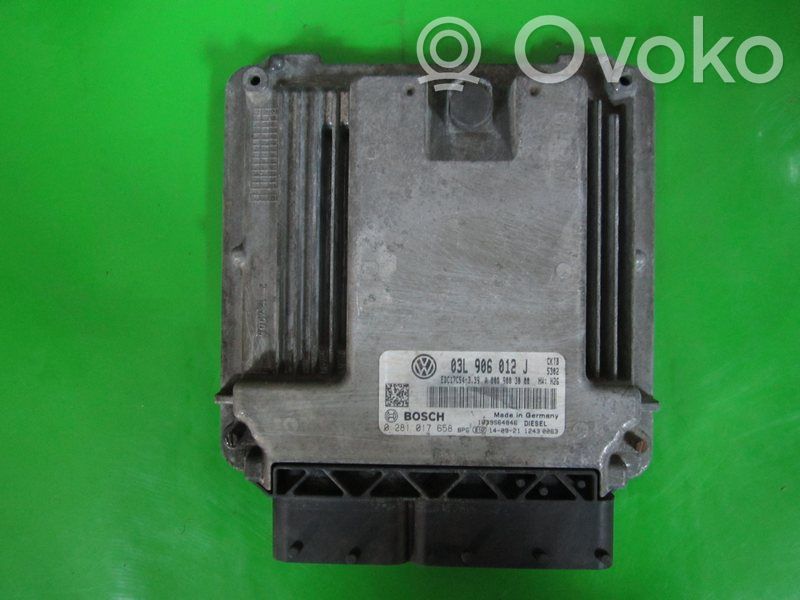 Komputer / Sterownik ECU silnika   03L906012J,0281017658