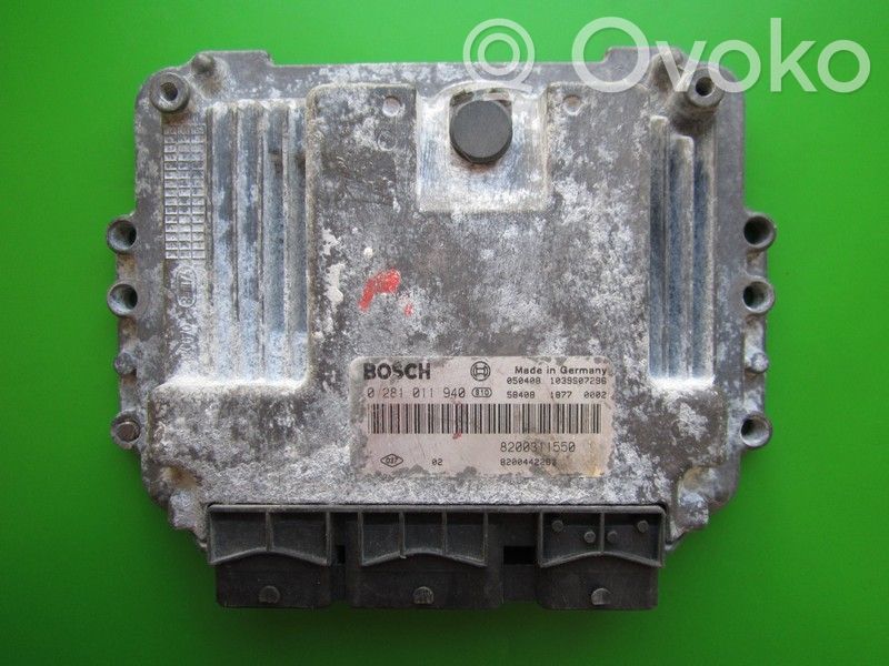 Unité de commande, module ECU de moteur   8200442263,0281011940