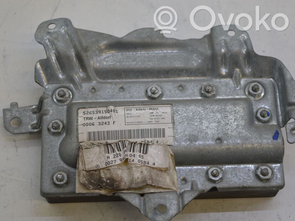 Mercedes-Benz S W220 Poduszka powietrzna Airbag drzwi przednich 