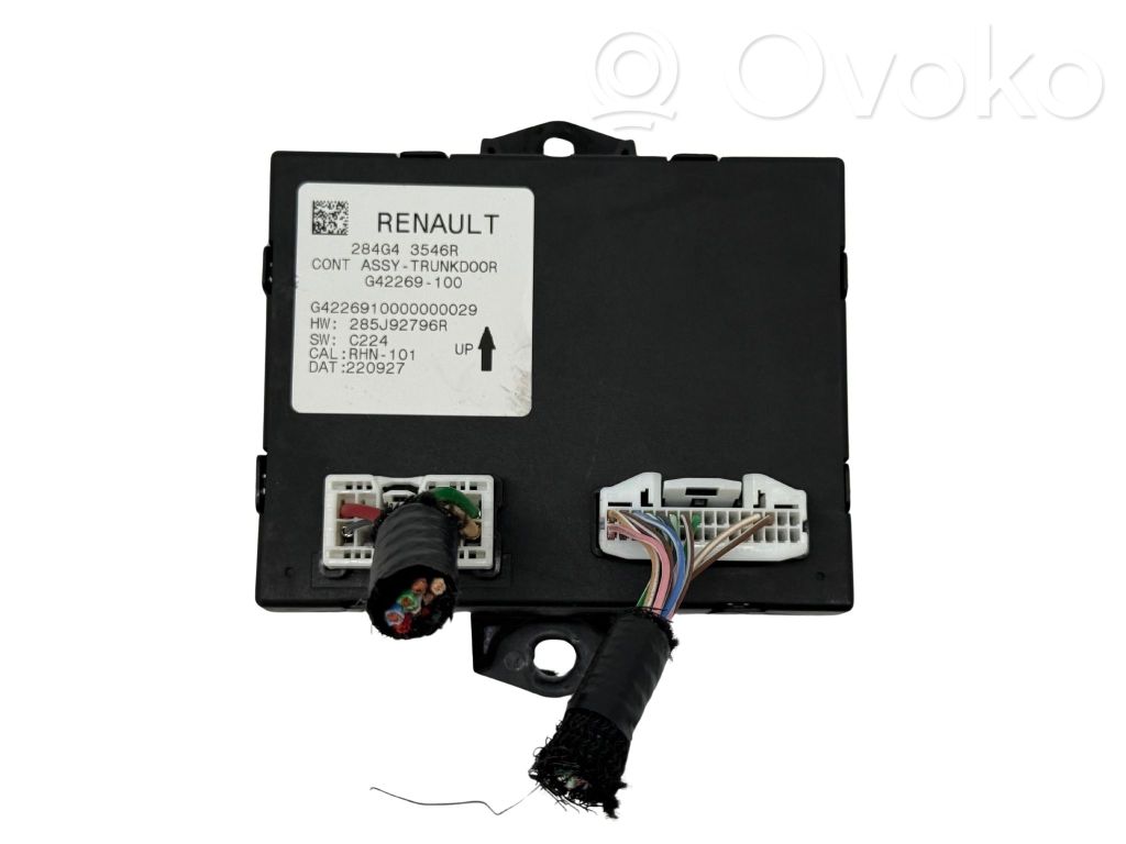 Renault Espace VI Tailgate/trunk control unit/module 
