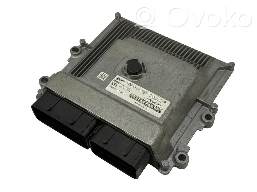 Engine control unit/module   9819269980,170861263,V29084643A