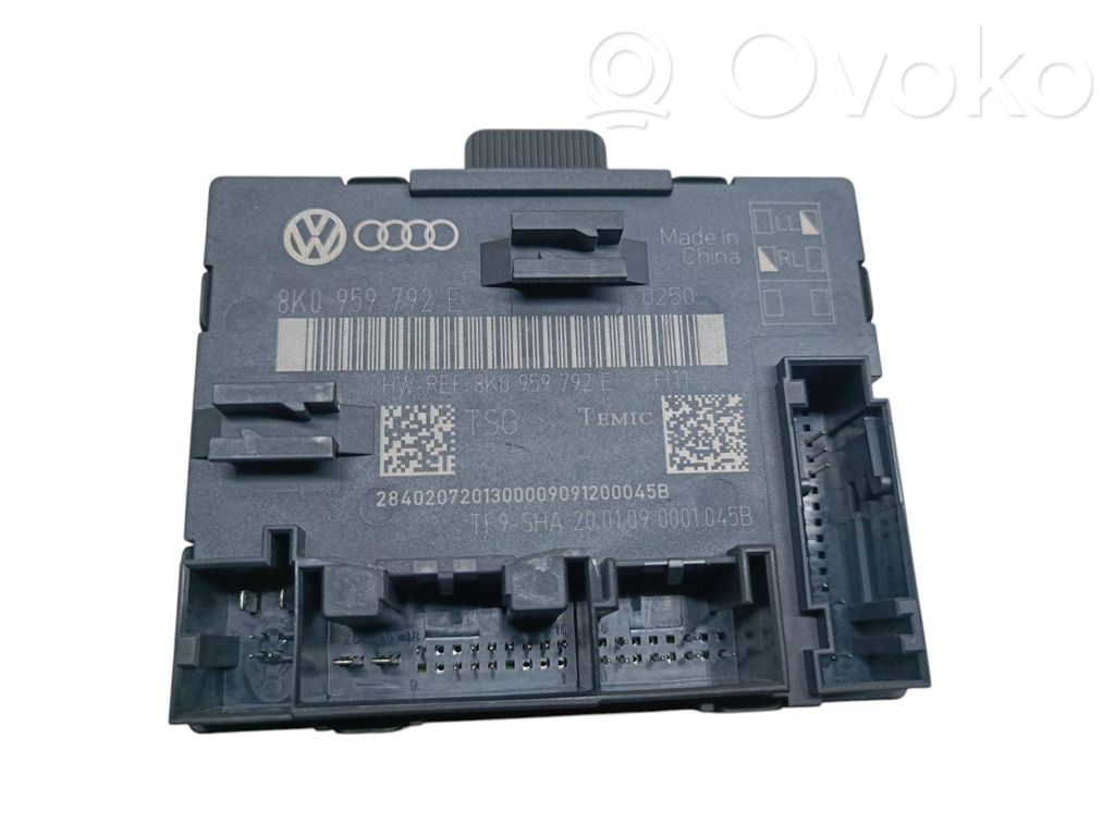 Audi A4 S4 B8 8K Durų elektronikos valdymo blokas 