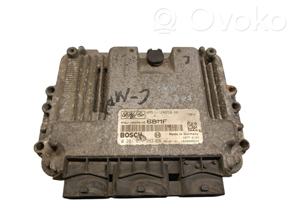 Engine control unit/module   4M5112A650NE,4M5112A650NF,0281017263